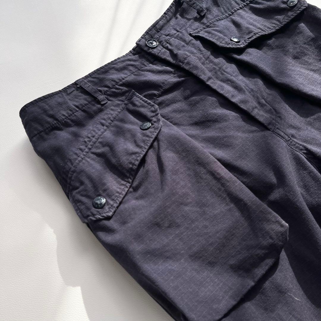 『ENGINEERED GARMENTS』カーゴパンツ／ドローコード／S／紺