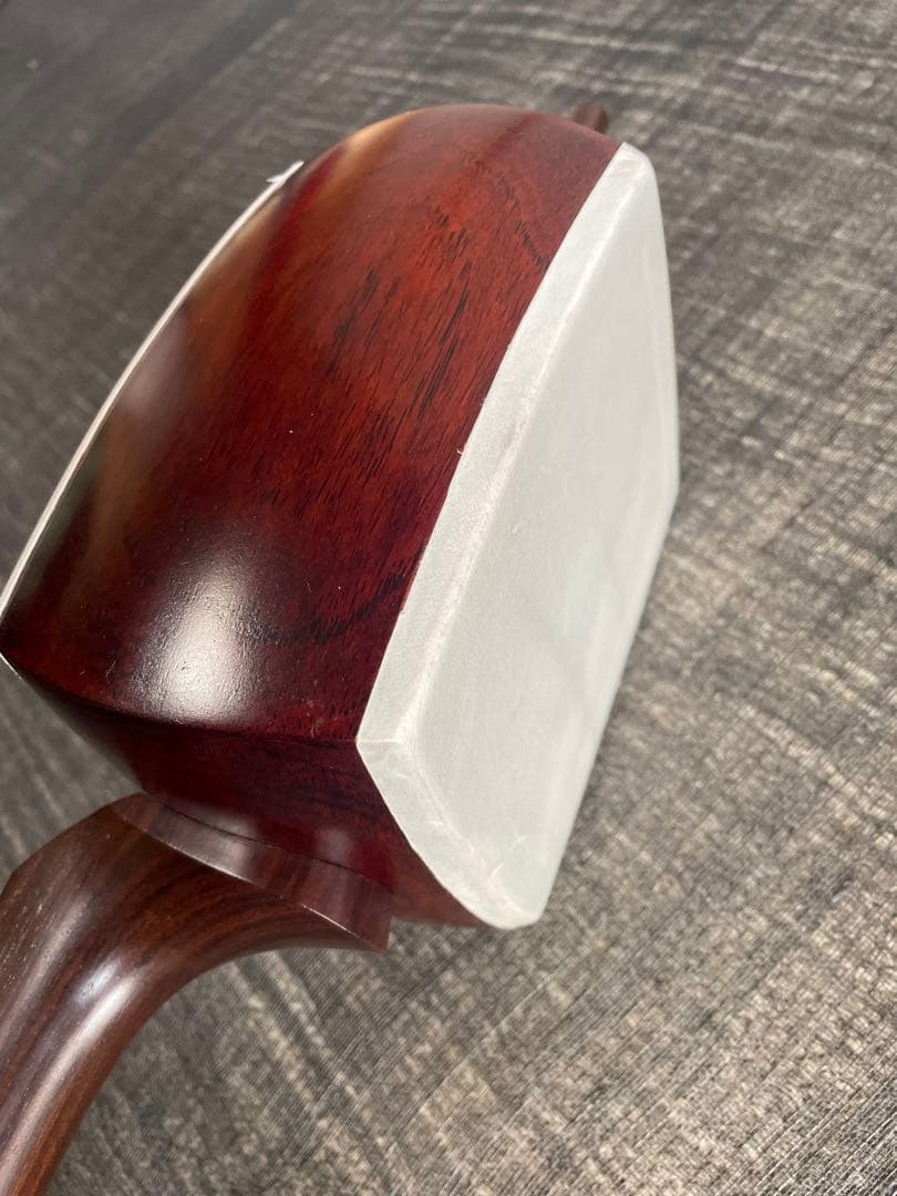 胡弓紫檀三折れ棹，胴花梨材，竹弓，付属品