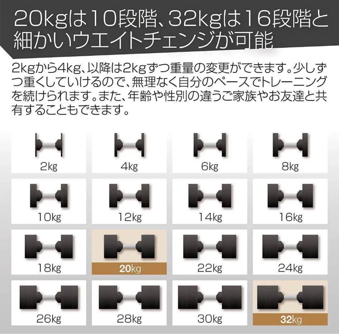 20kg単品(NUO 正規代理店) 可変式ダンベル 筋トレ