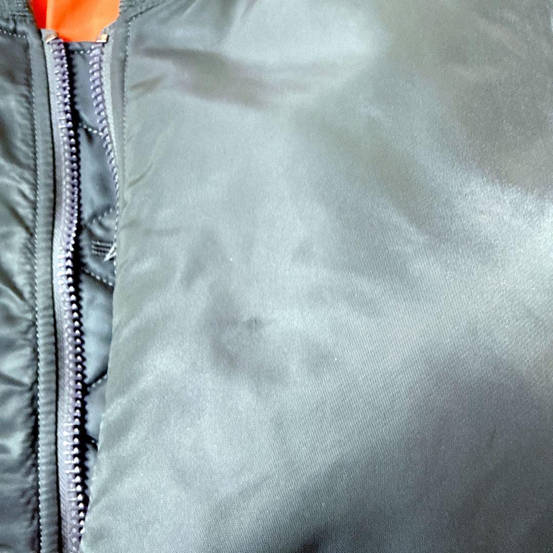 アルファ MA-1 フライトジャケット 緑　Lサイズ 短丈　y2k