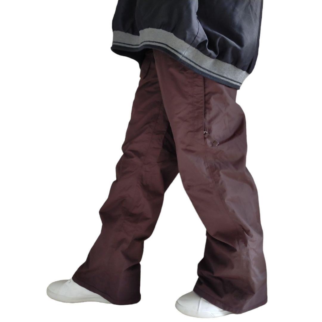 【高機能】US ノースフェイス HYVENT スノーボード パンツ 茶 S