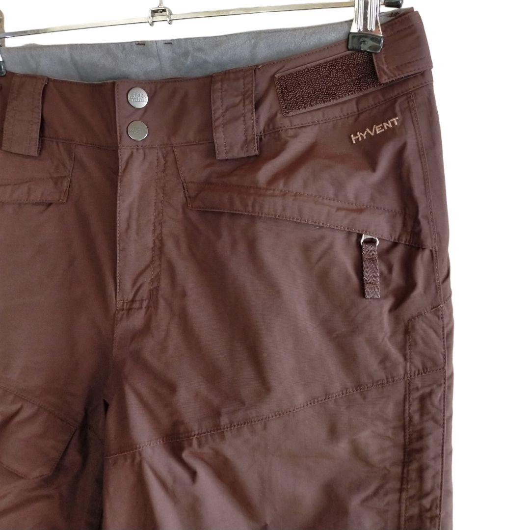 【高機能】US ノースフェイス HYVENT スノーボード パンツ 茶 S