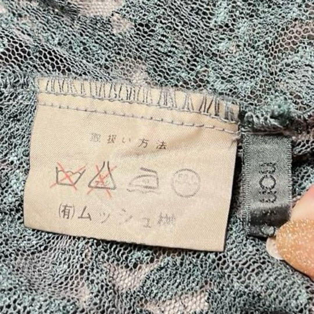 non non dorl 総レース ケープ カーディガン フリル ポンチョ