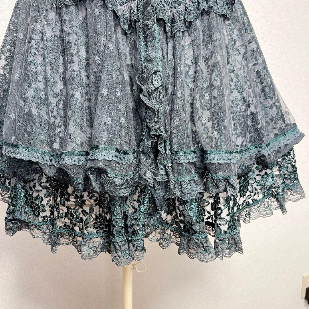 non non dorl 総レース ケープ カーディガン フリル ポンチョ