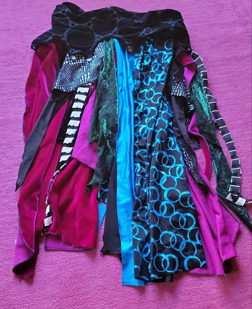 ベリーダンス用マルチカラースカート