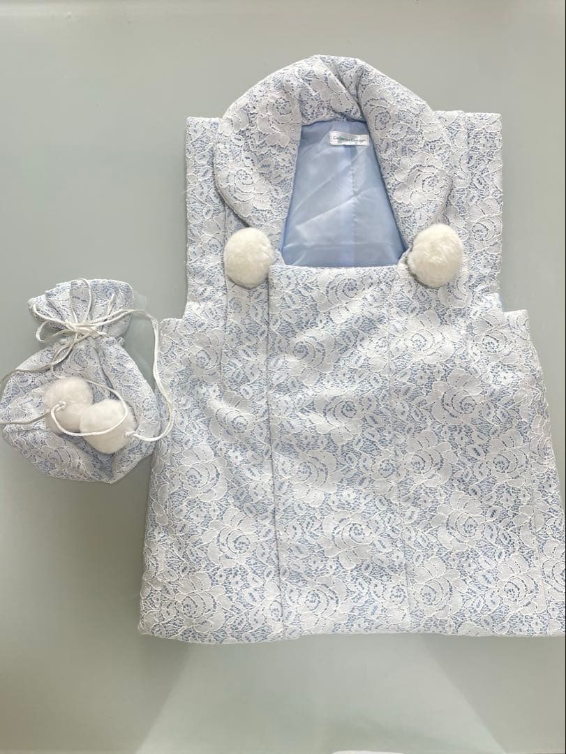 七五三 着物 被布セット 水色 花柄