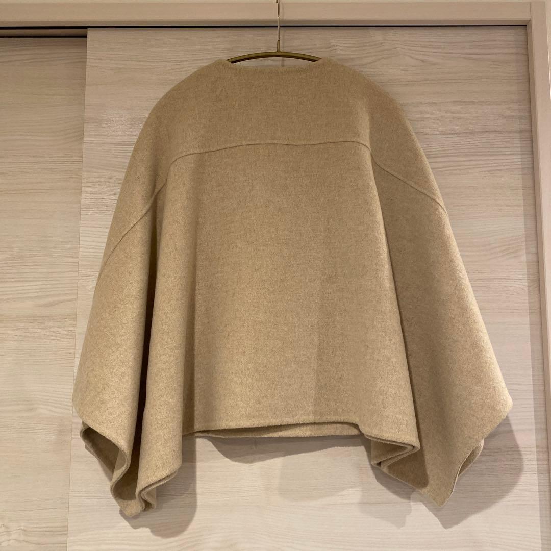 DHOLIC ウール混ケープジャケット