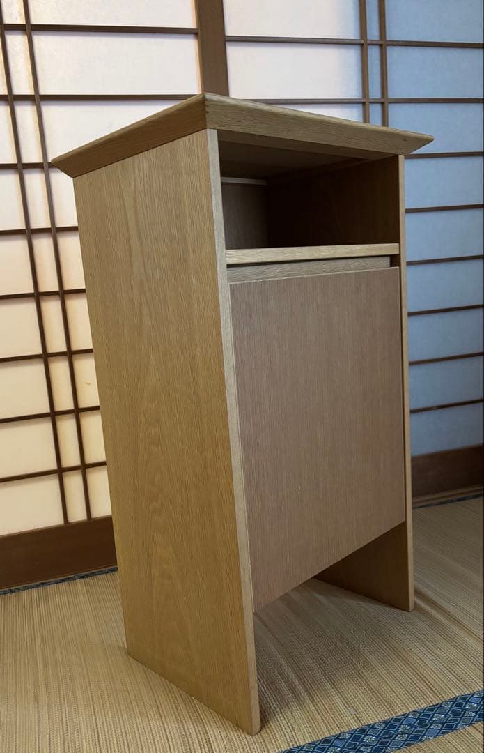 カンディハウスの電話台 引き出し付き