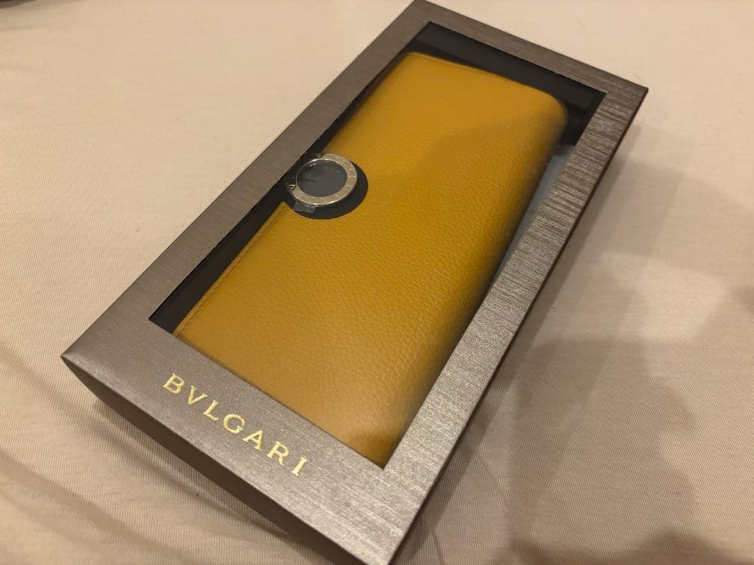 ブルガリ　長財布　イエロー