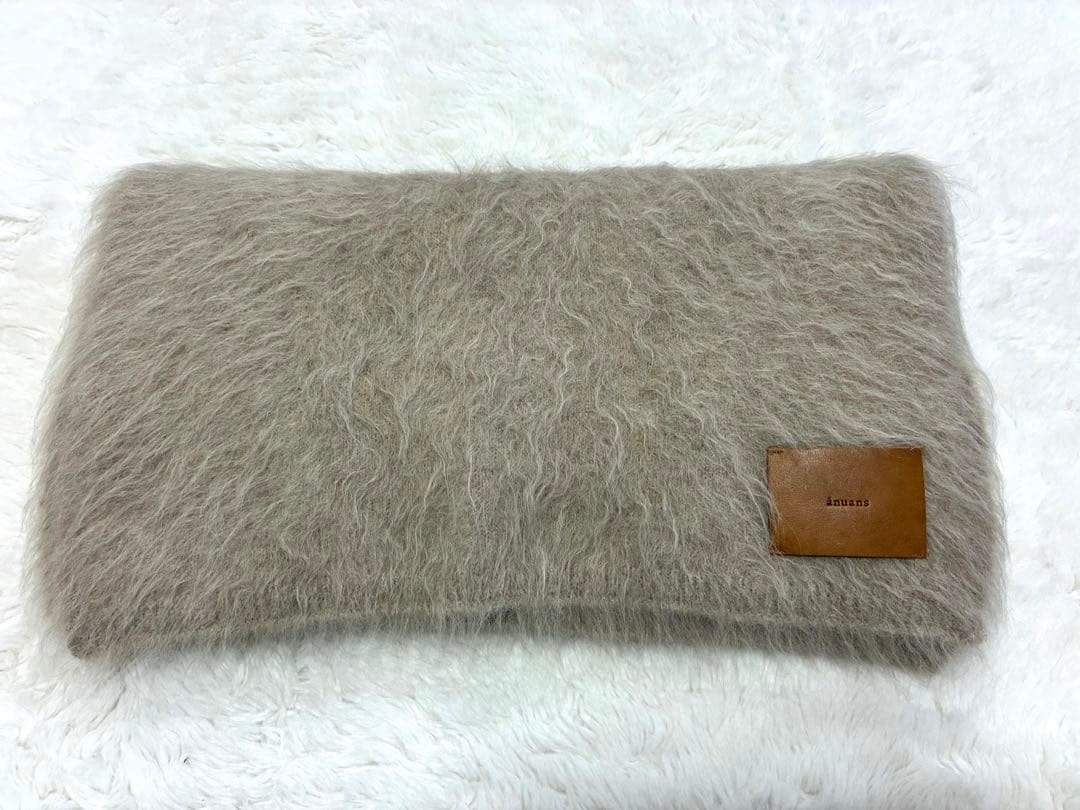 anuans アニュアンス スーリーアルパカ ニットマフラー - メルカリ