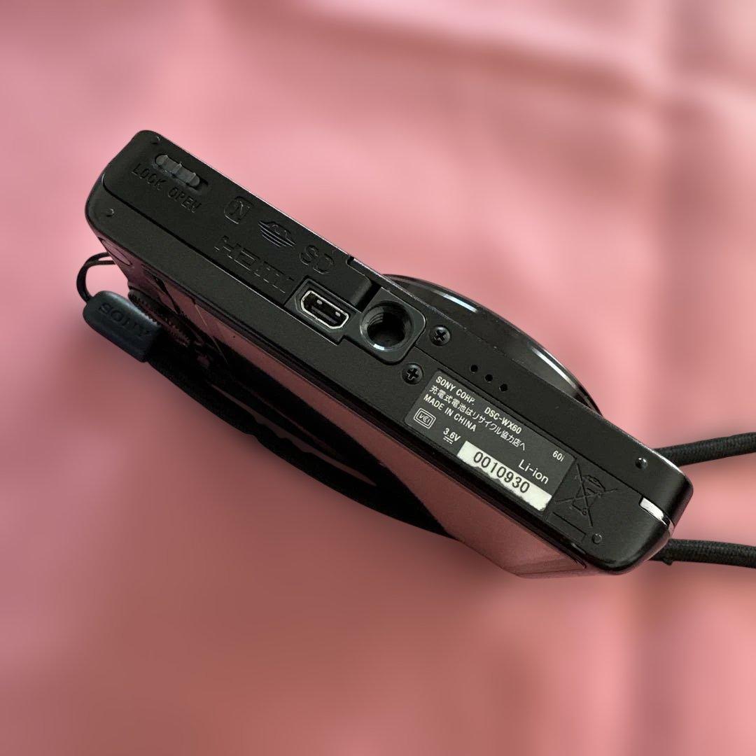 【動作確認済み】SONY Cyber-shot DSC-WX60ブラックデジカメ