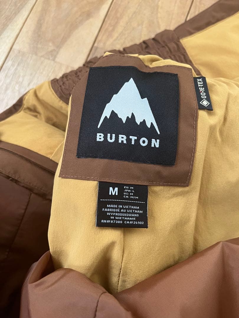 BURTON ビブパン　レディース　Mサイズ ブラウン　GORE-TEX