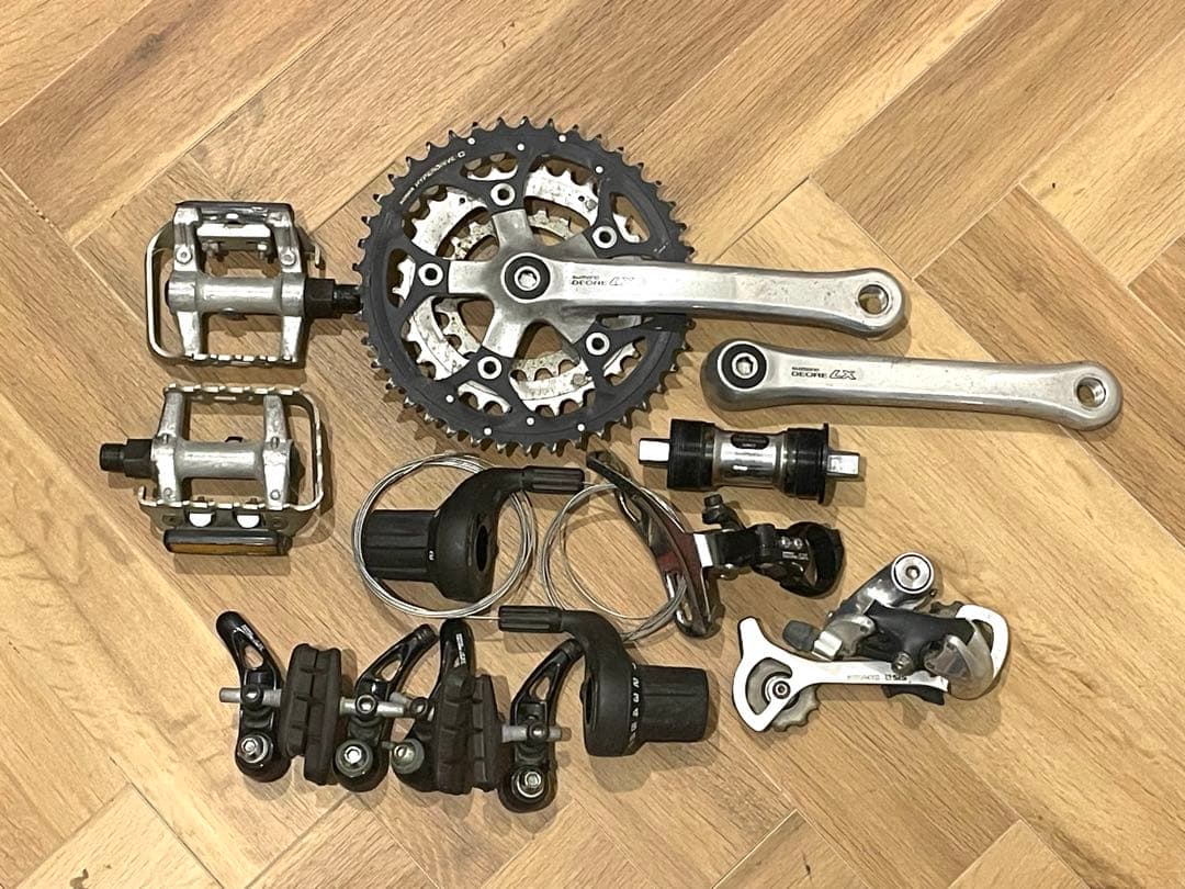 オールドシマノ デオーレLX 3×8 コンポセット ペダル付 Shimano