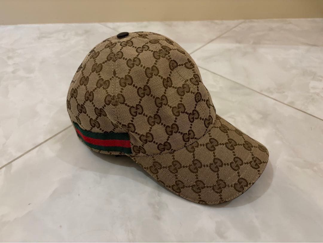 GUCCI GGキャンバス ベースボールキャップ グッチ 帽子 Lサイズ - メルカリ
