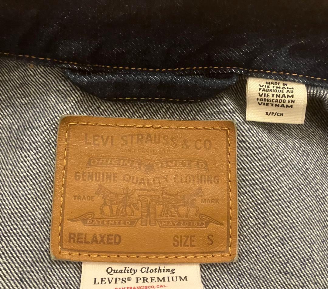 LEVI SリーバイスTYPE I トラッカージャケットsセルビッジ ファースト