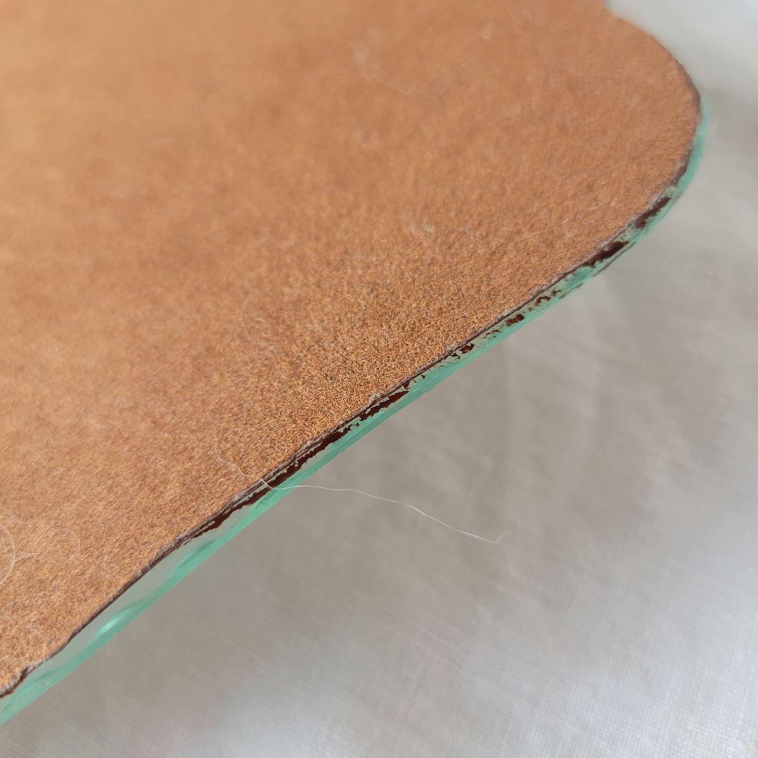 フランス　アンティーク　ハンドミラー　ガラストレイ　A