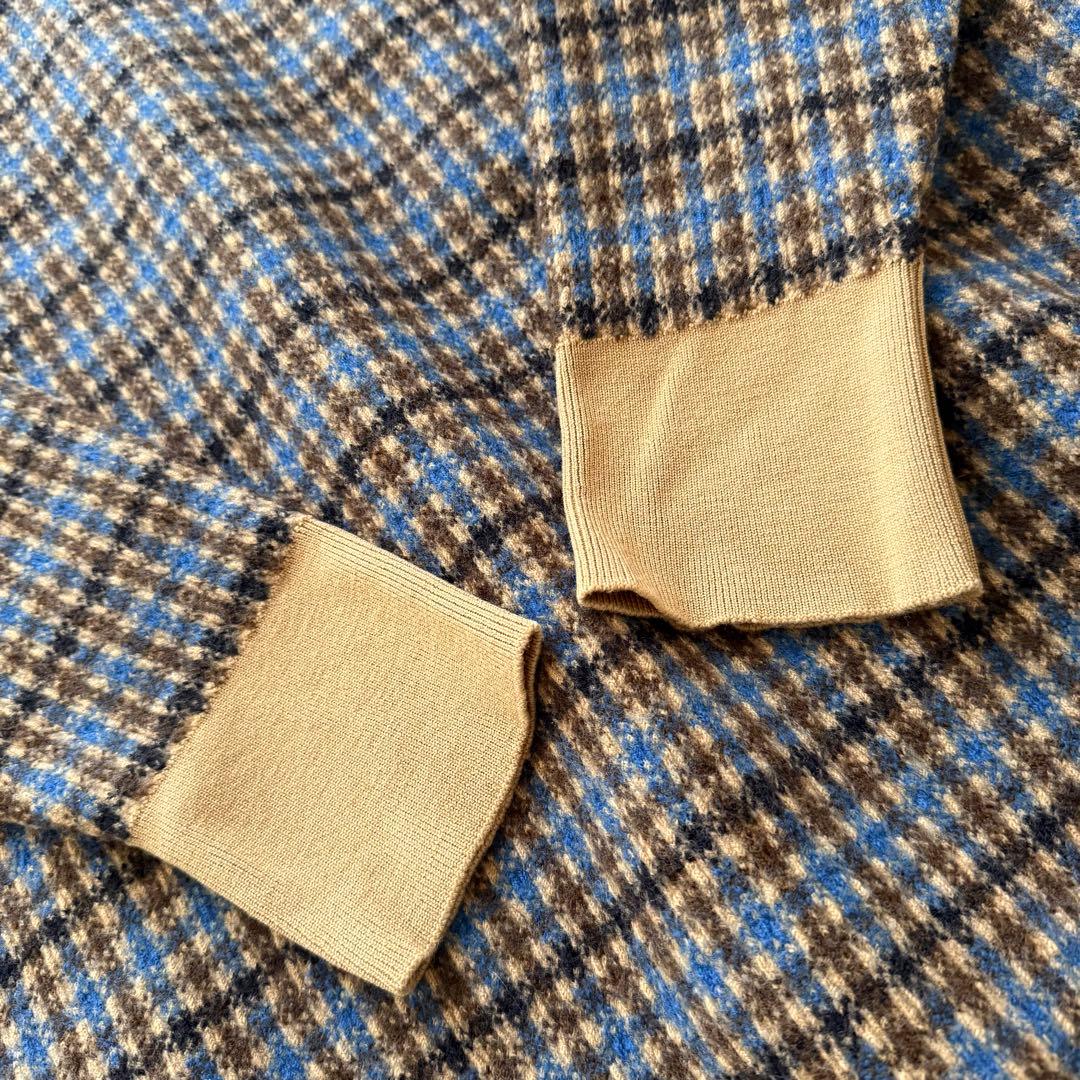 ステラマッカートニー　チェック柄 タートル ニットチュニックワンピース ゆったり