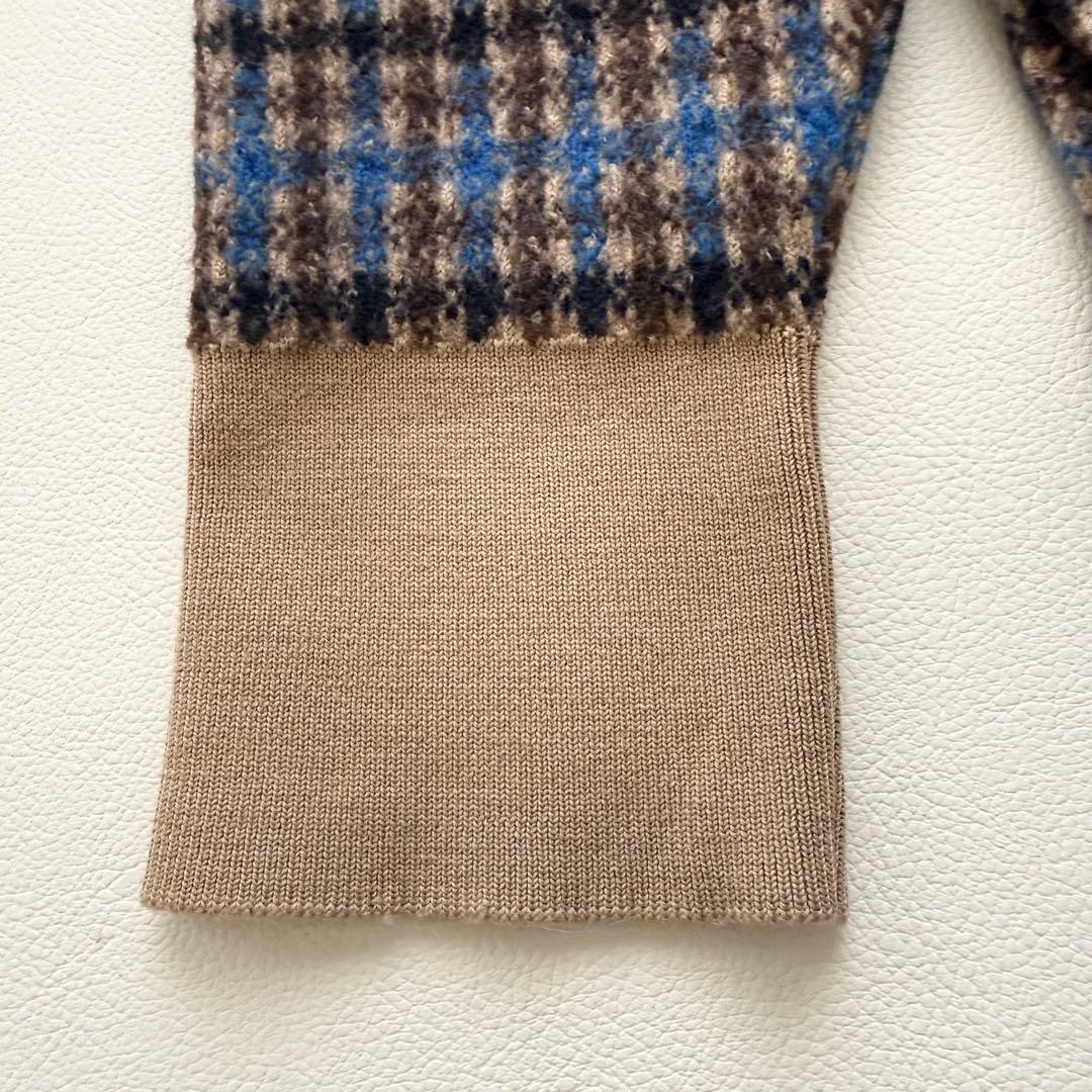 ステラマッカートニー　チェック柄 タートル ニットチュニックワンピース ゆったり