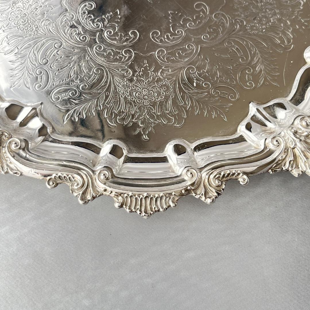 【英国】チッペンデールのカクテルトレー / ドリンクトレー 26.5cm