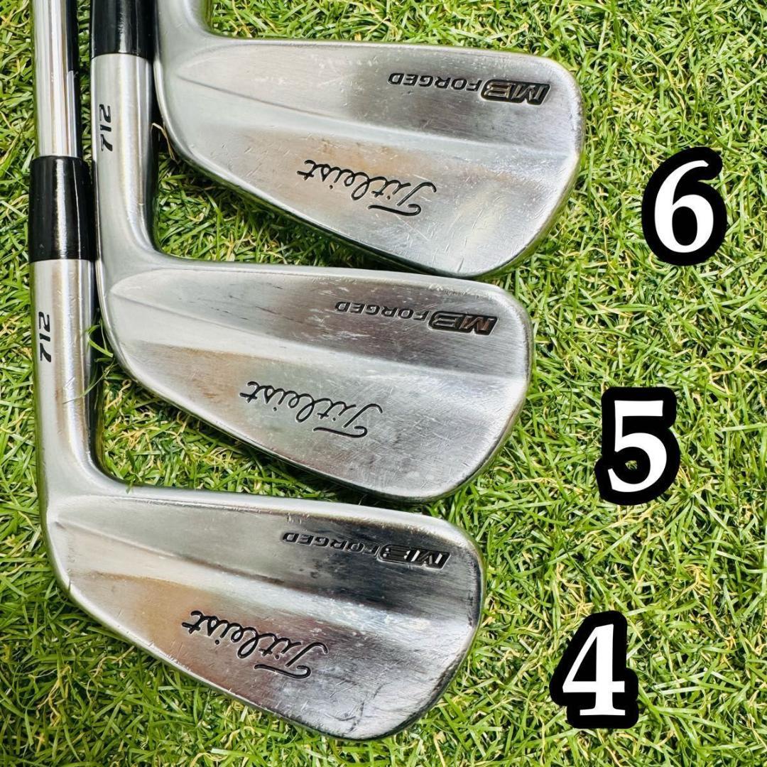 【良品】タイトリスト MB712 フォージド メンズアイアンセット 7本 S