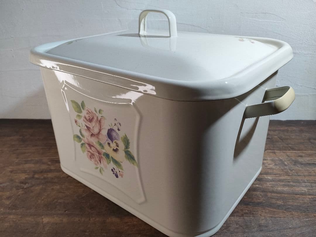 イマン イザベラ ブレッドケース 角ストッカー ホーロー保存容器 未使用