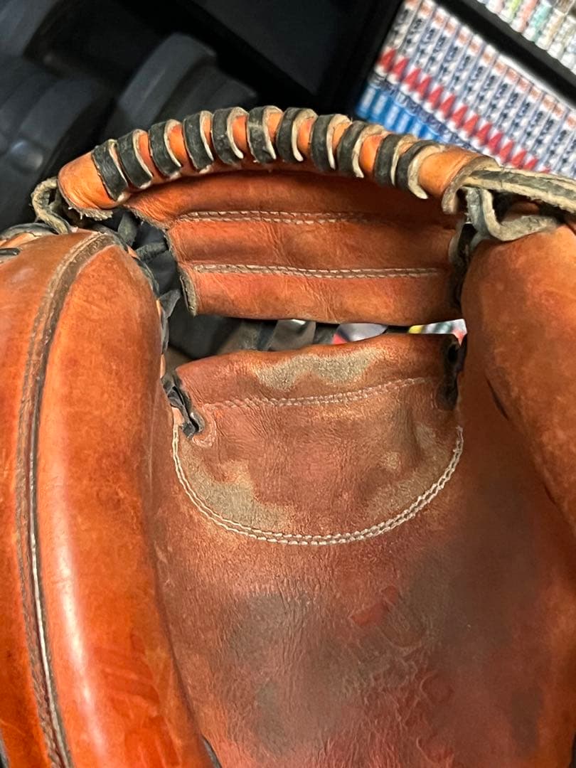 ZETT 硬式グローブ Dオレンジ（ほぼ赤）