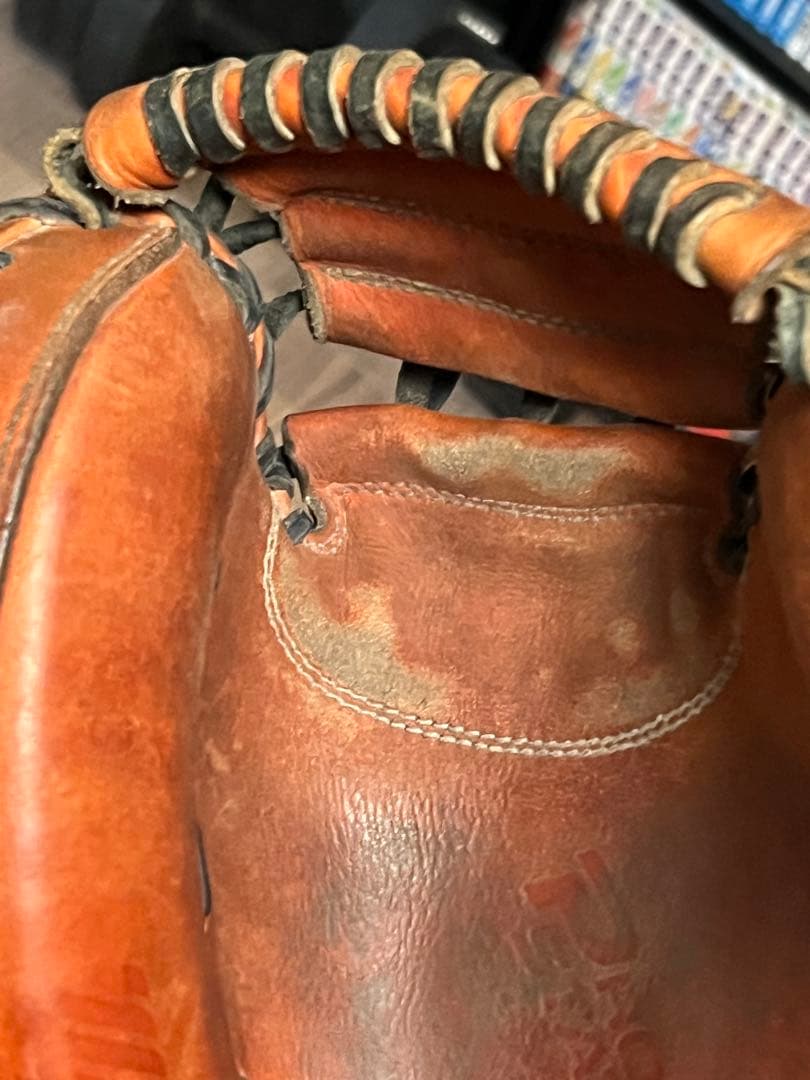 ZETT 硬式グローブ Dオレンジ（ほぼ赤）