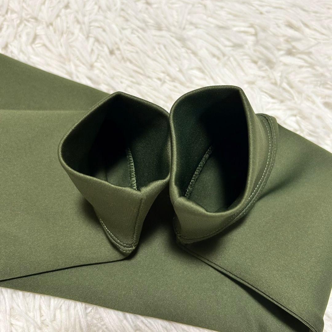 ブリーフィング BRIEFING エンボスロゴ ハーフジップ レディース カーキ