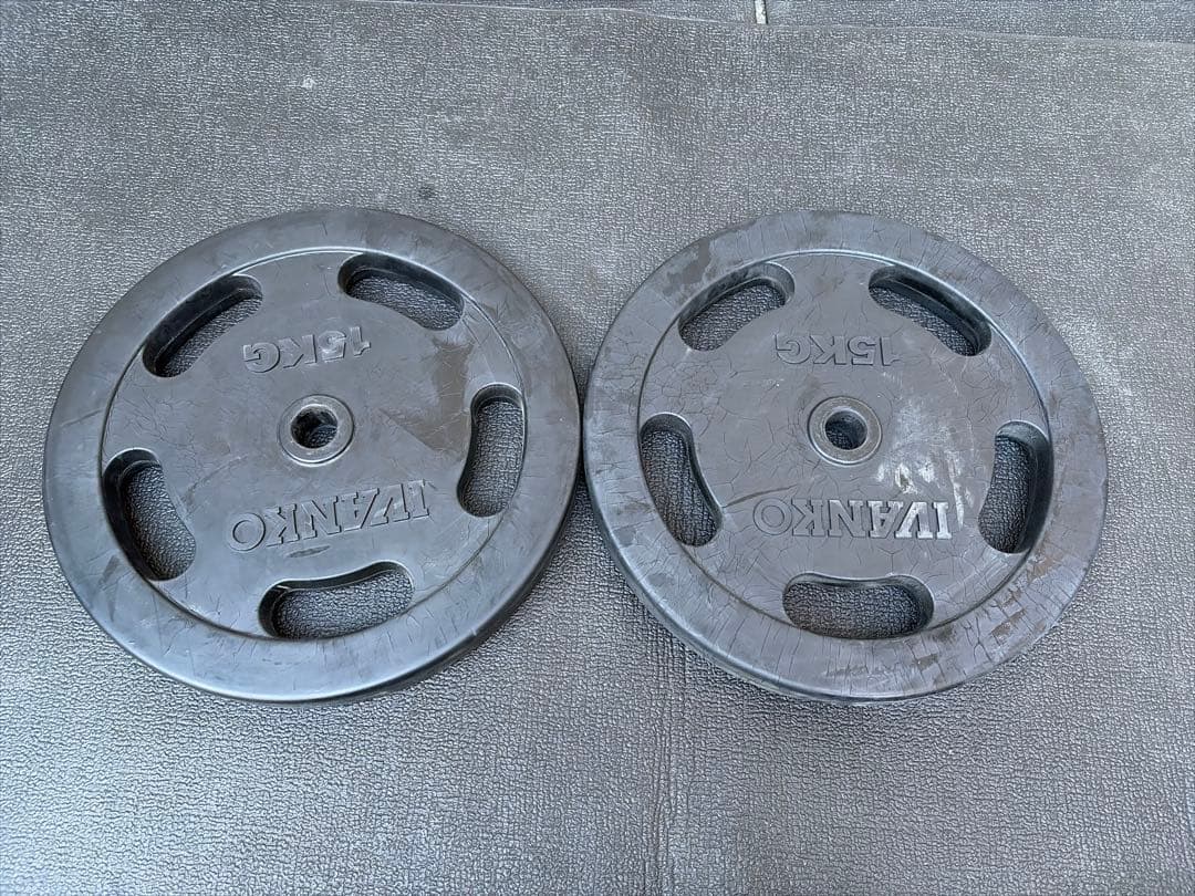 IVANKO　イヴァンコ　バーベル　プレート　15キロ　2枚セット 28mm