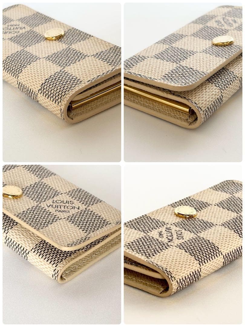 ルイヴィトンキーケースN60020ミュルティクレ4アズールダミエ RFID確認済