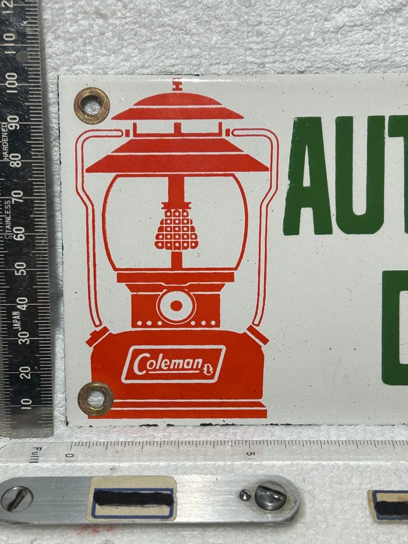 Coleman ヴィンテージ サインプレート　ディーラー金属製看板