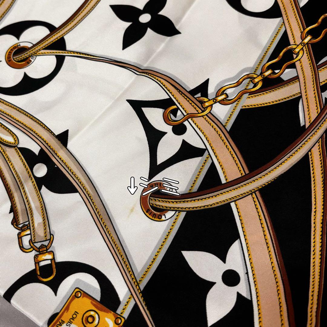 LOUIS VUITTON カレ90 アルティメット　モノグラム　スカーフ