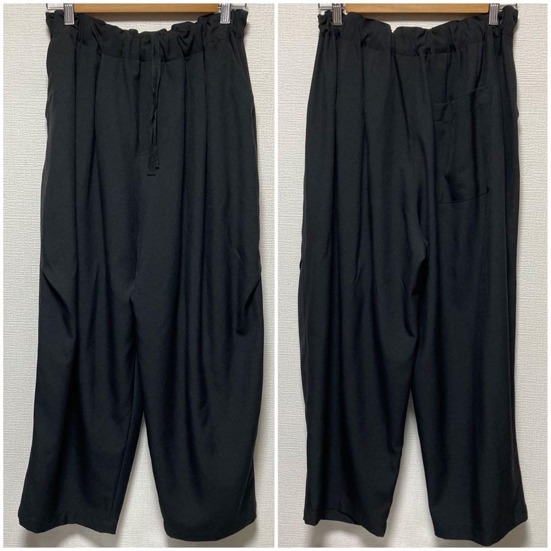 mizuiro ind ワイドカーゴパンツ ミズイロインド 黒 極美品