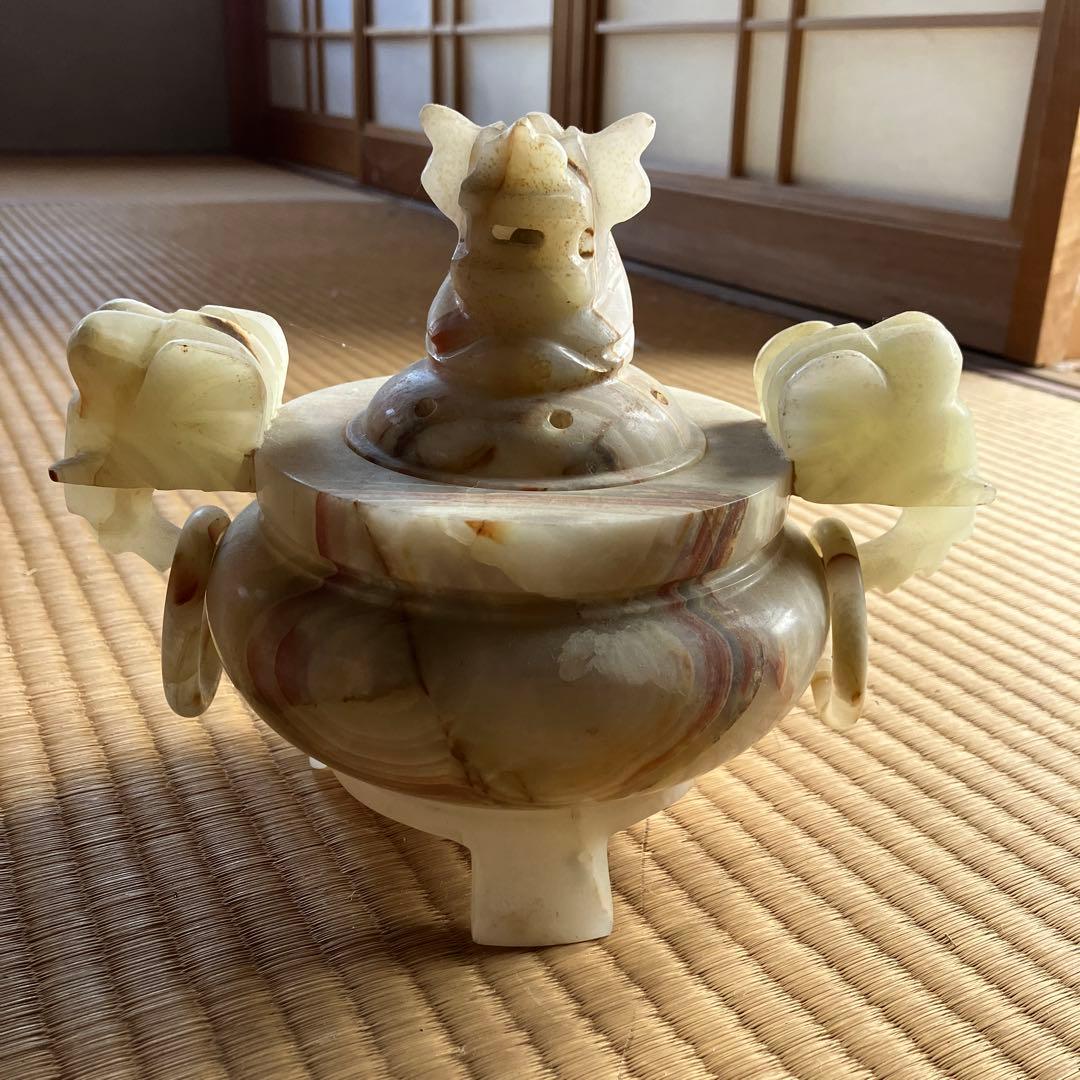 翡翠 中国 香炉 - メルカリ