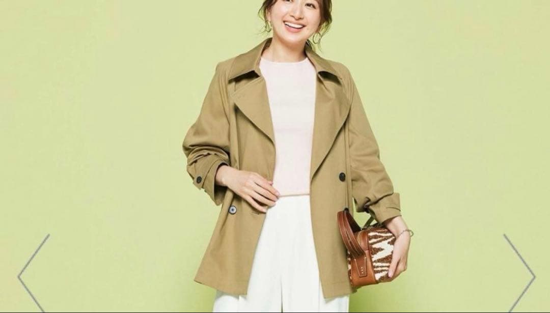 新品　UNFILO L ショート トレンチコート　サイズXL