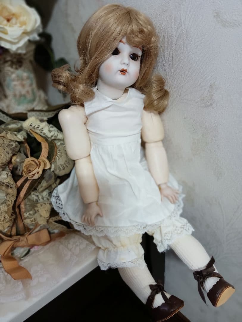 H68【ビスクドール】約60cm カマー&ラインハルト CD103 スリープアイ