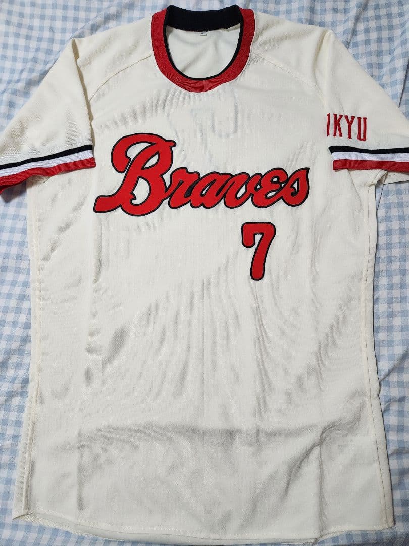 福本豊7☆阪急ブレーブス・復刻ユニフォーム・Oサイズ☆オリックス