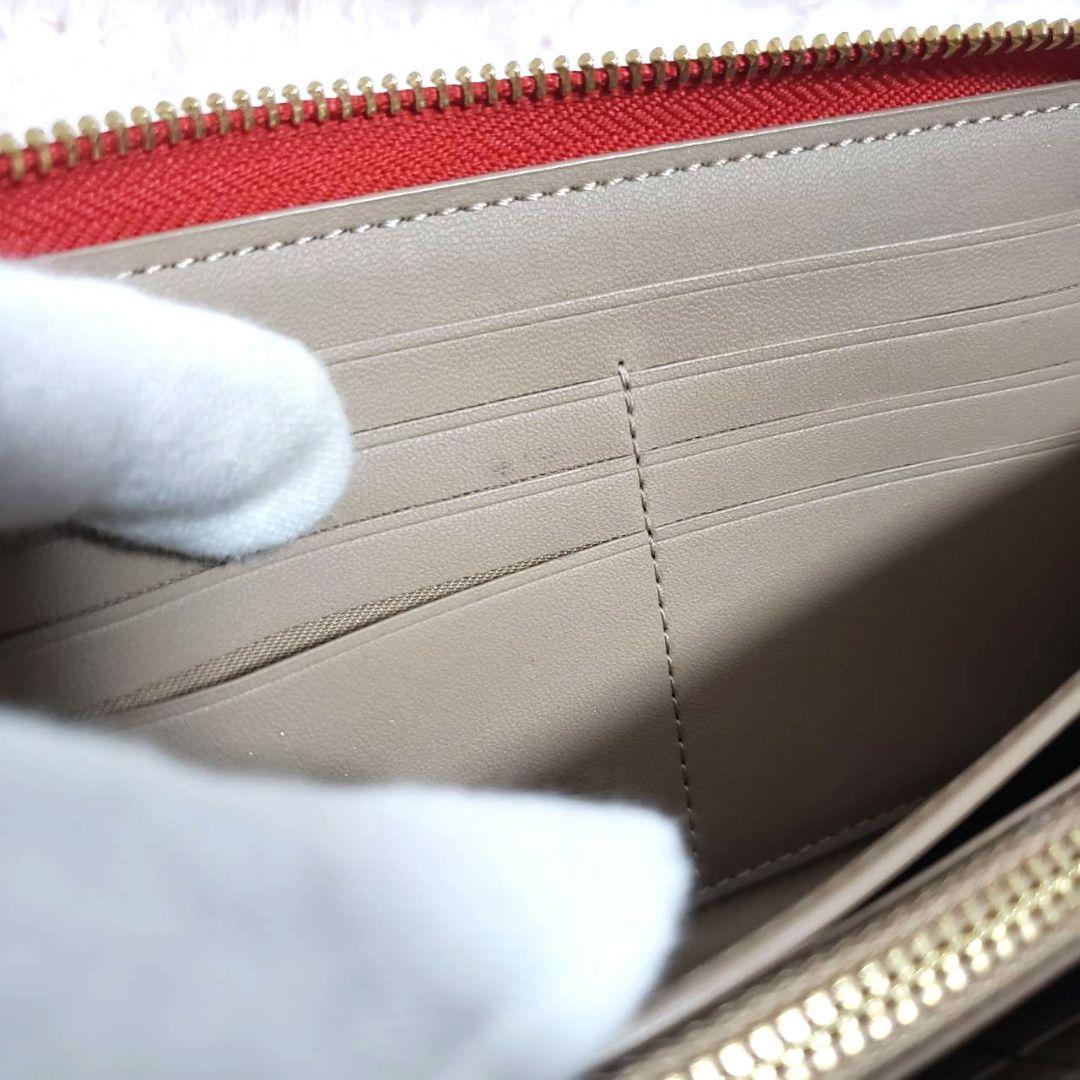 COACH コーチ さくらんぼ チェリー ラウンドファスナー長財布 極美品