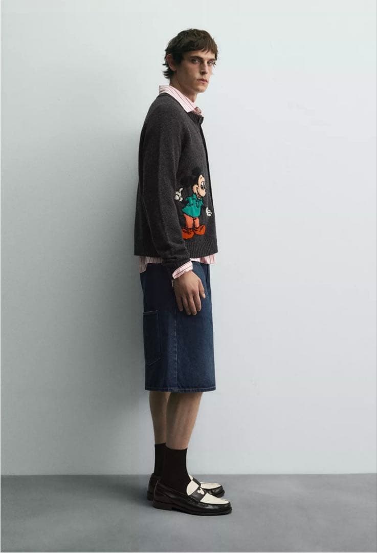 ZARA Disney harrylambert ミッキーマウスカーディガン M