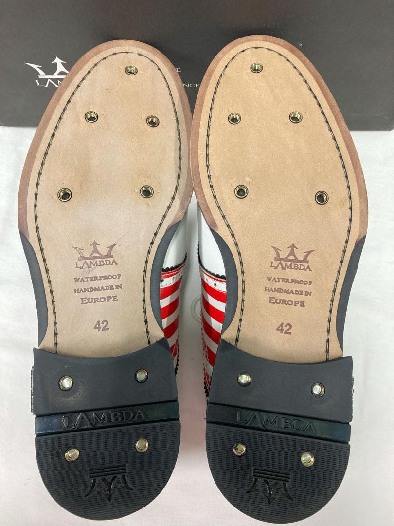 ラムダ LAMBDA　メンズ ゴルフシューズ EUR42（26.6㎝）星条旗柄