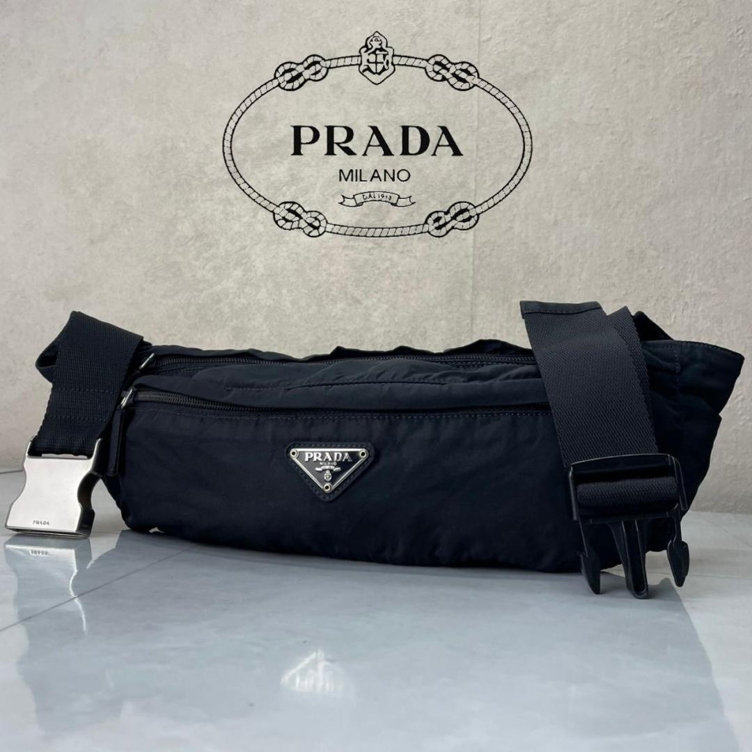 PRADA ボディバッグ プラダ ウエストバッグ ショルダーバッグ V132 黒