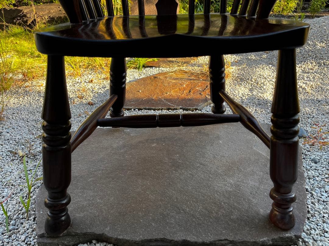 希少 九州民藝家具 ウィンザーチェア ミズメザクラ 無垢材 つくし