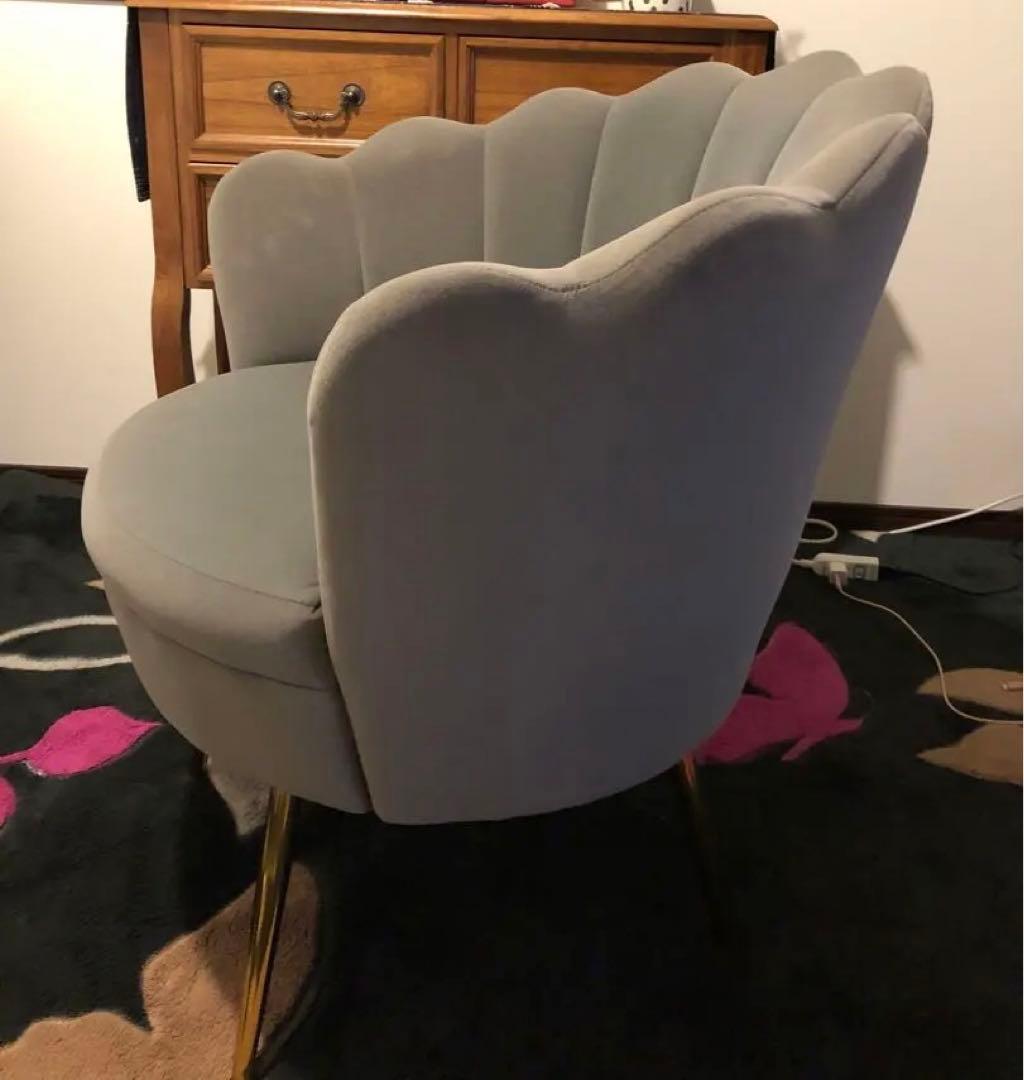 貝殻型ソファー＊開梱設置付き＊全国送料無料