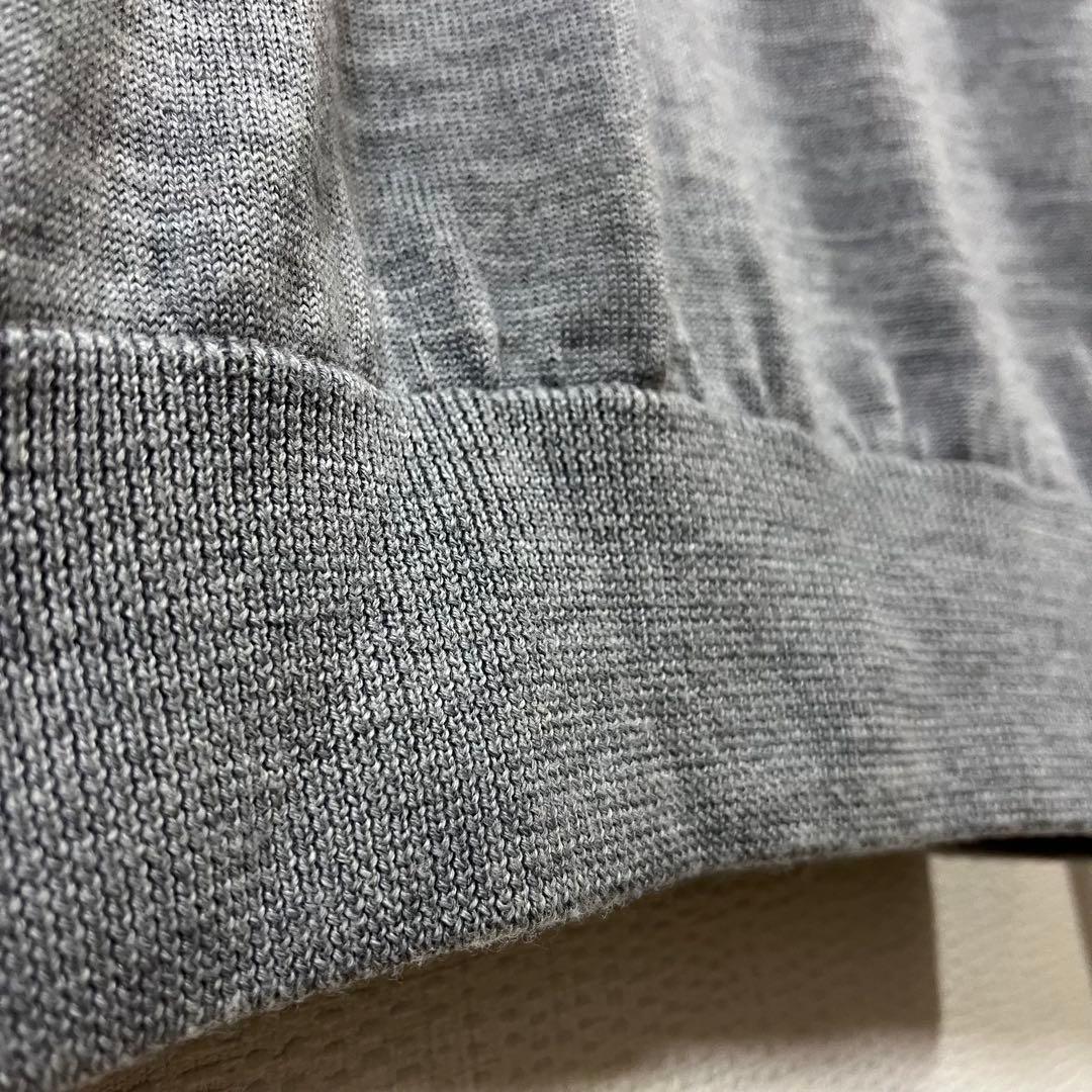 ビームスゴルフ　パープルレーベル　防風タラッティセーター　Mサイズ　グレー　美品