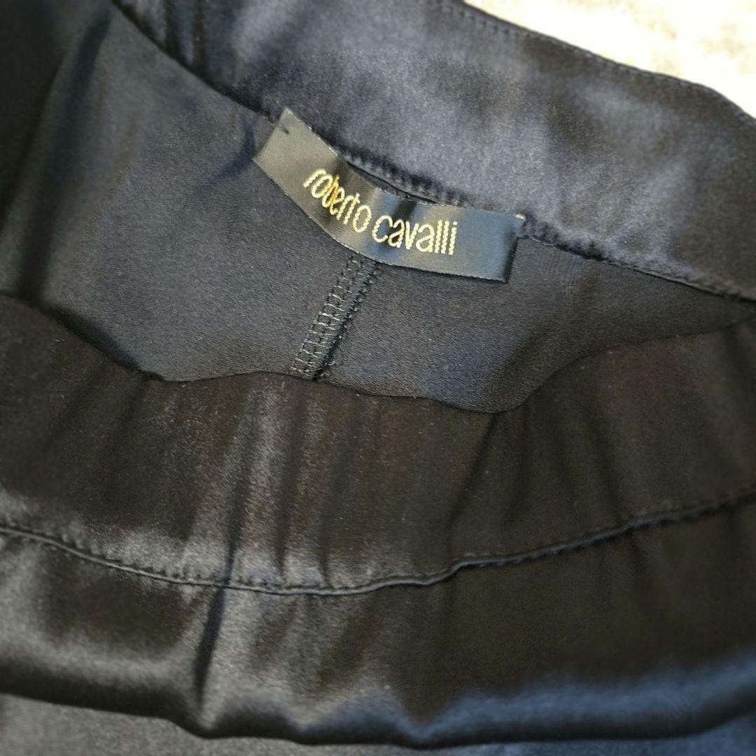 イタリア製 roberto cavalli 黒 レース 40