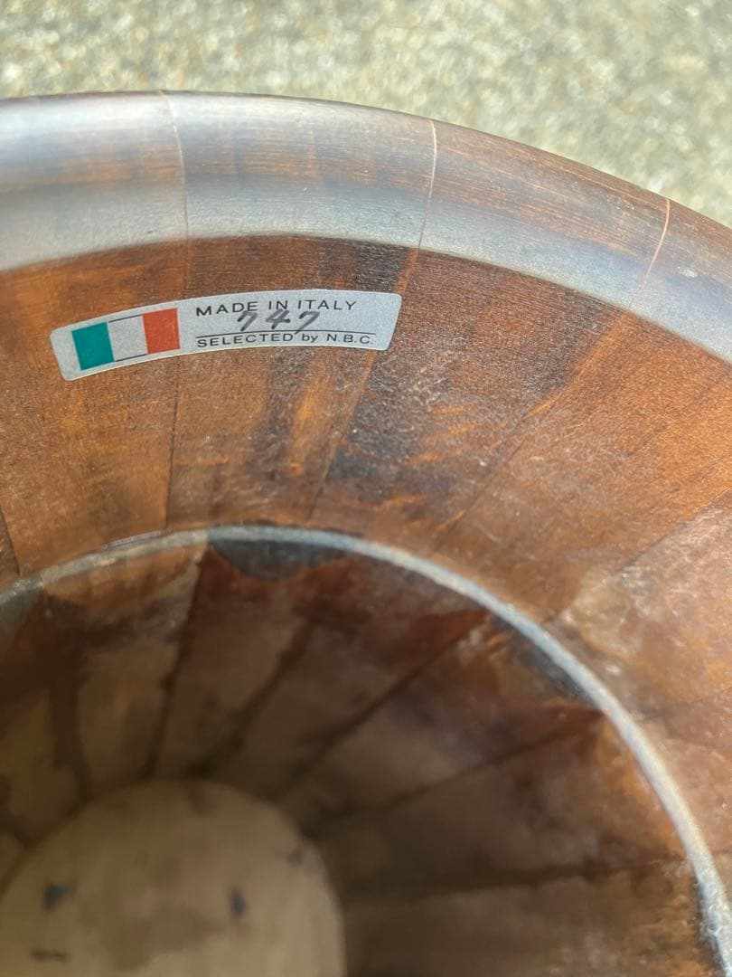 新品　未使用　イタリア製　木製傘立て　MADE IN ITALY アンティーク