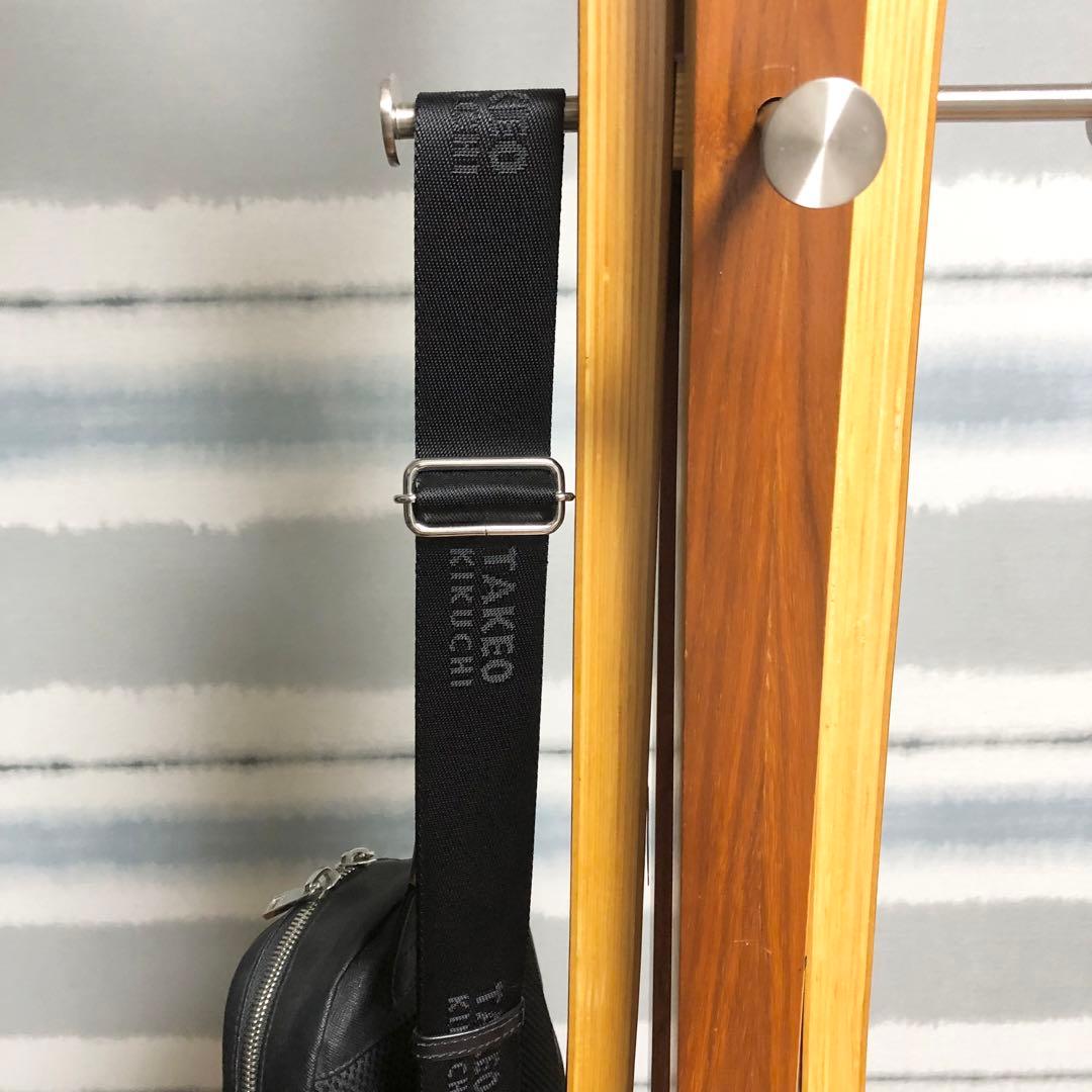 ☆未使用/激レア！【TAKEO KIKUCHI】タケオキクチ　ボディバッグ　黒