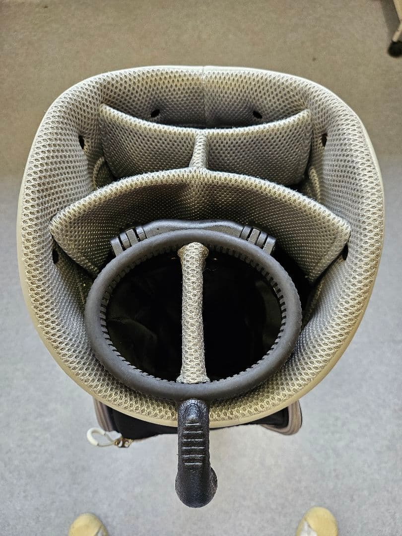 le coq sportif キャディバッグ ブラック/ホワイト