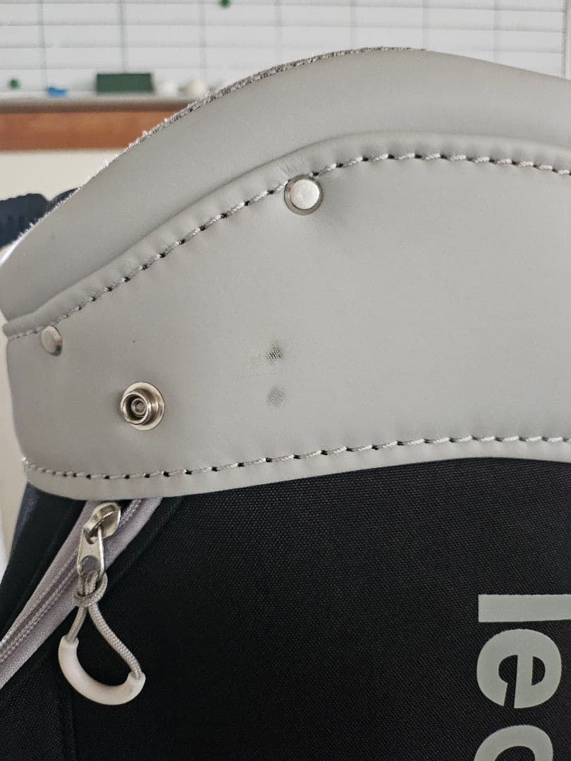 le coq sportif キャディバッグ ブラック/ホワイト