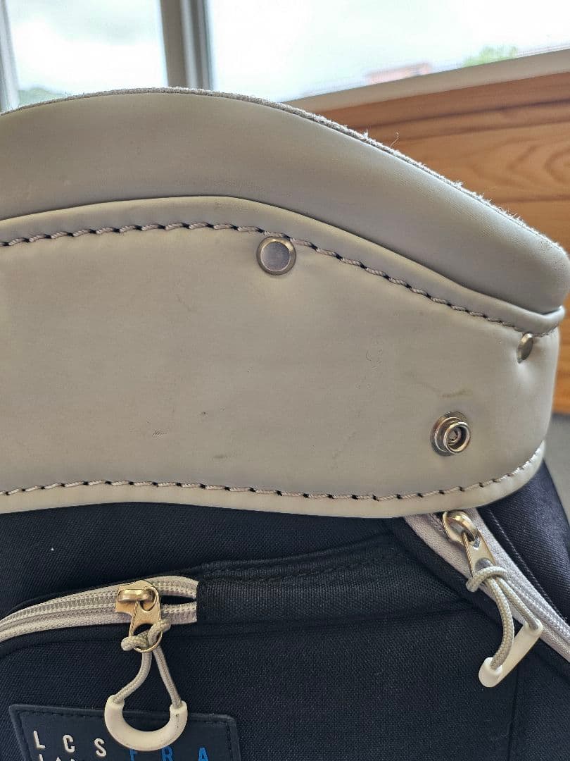 le coq sportif キャディバッグ ブラック/ホワイト